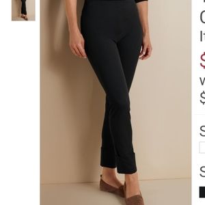 Tall Black Cuffed Ankle Pants